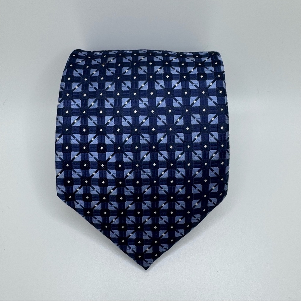 Jones New York Navy Blue Geometric Men's Tie